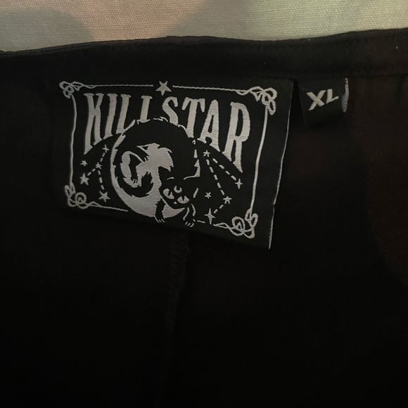 Killstar Pentagram Harness Silky Maxi Dress - Picture 5 of 5